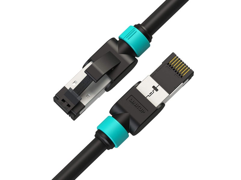 LINKUP - [Tested with Versiv CableAnalyzer Cat7 Ethernet Cable -35 FT (1 Pack) 10G Double Shielded RJ45 S/FTP | Network Internet LAN Switch Router Game | High-Speed | 26AWG White - Image 1
